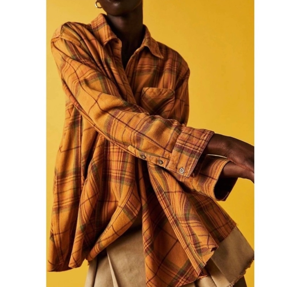 Free People Kalli Plaid Button-down Shirt Flannel XS - Picture 2 of 8